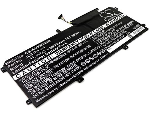 Battery Replacement Asus 0B200-01180000 C31N1411 for U305CA6Y30 U305F 13.3" - 1