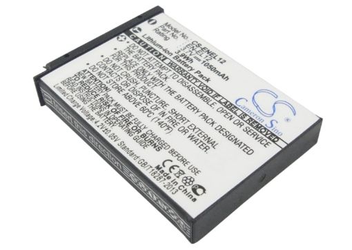 Replacement Battery Nikon EN-EL12 for Coolpix AW100s & S1000pj - 1