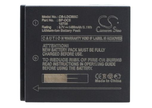 Leica 18706 BP-DC8 Battery Replacement for X1 - 1