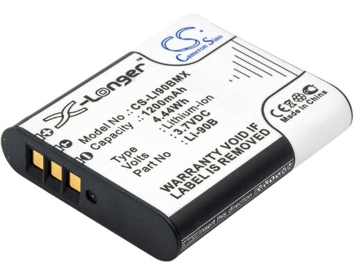 Olympus Li-90B LI-92B Battery Replacement for Stylus SP-100 SH-50 - 1