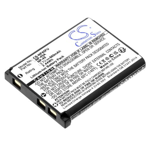 Replacement Battery for Fujifilm NP-45 NP-45A NP-45B NP-45S FinePix J10 J100 - 1