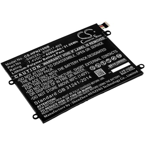 Battery Replacement for HP 859470-1B1 859517-855 HSTNN-IB7N SW02XL TPN-Q180 TPN-Q181 - 1