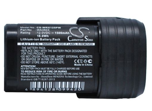 Replacement Battery for Worx WA3503 WA3505 WA3509 H3 WX382 - 1