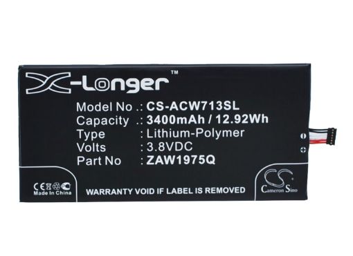 Battery Replacement Acer Aprilia ZAW1975Q for A1-713 A1-713HD - 1