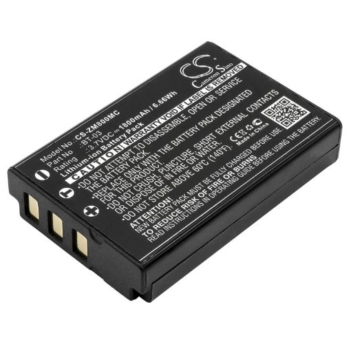 Zoom BT-03 Battery Replacement for Q8 Recorder - 1