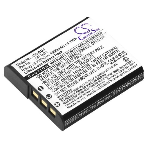 Sony NP-BG1 NP-FG1 Battery Replacement for Cyber-shot DSC-W170/W35 - 1