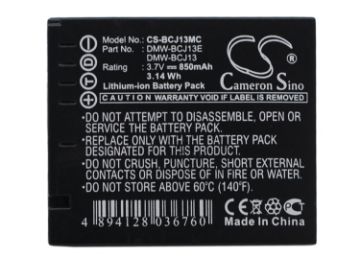Replacement Battery for Panasonic DMW-BCJ13 for Lumix DMC-LX5 - 1