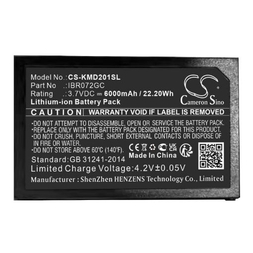 Battery Replacement Ies AD201-1 IBR072GC - 1