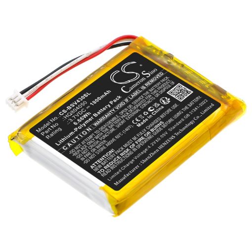 Replacement Battery HQ804050 for Babysense V43 Baby Monitor - 1