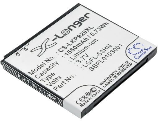 LG FL-53HN SBPL0103001 SBPL0103002 Battery for C729 Doubleplay - 1