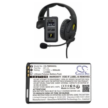 Battery Replacement Pliant BM-X5bt-PK BT-12 for MicroCom XR900 Head - 1
