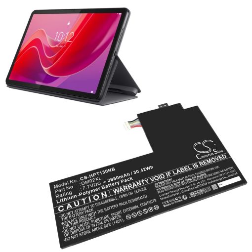 Replacement Battery for HP DM02XL HSTNN-OB2T M74961-AC1 - 1