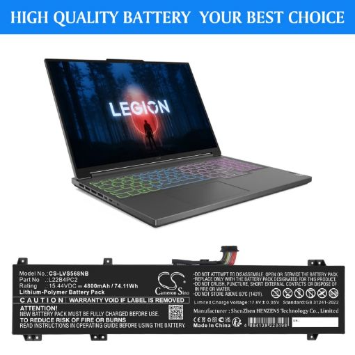 Battery for Lenovo Legion Slim 5 16APH8 5B11K38740-5B11K38745 - 1