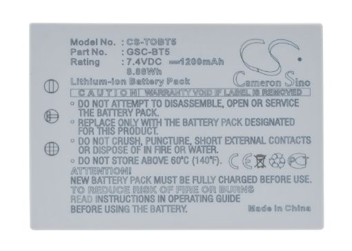 Toshiba BSC-BT5 GSC-BT5 Battery for Gigashot R60AU R30 - 1